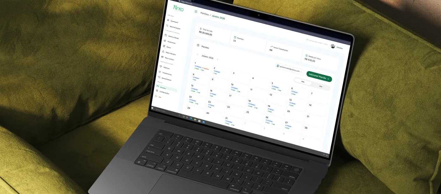 Arko desktop — shifts calendar for January 2026, showing the applied visual system